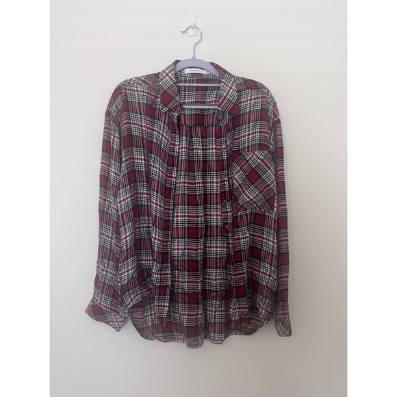 Moussy Tops - Moussy Red Plaid Button Down